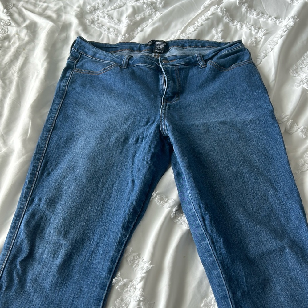 Fashion nova skinny jeans denim medium wash size 13